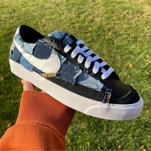 Nike Blazer Low - Custom Denim Patchwork